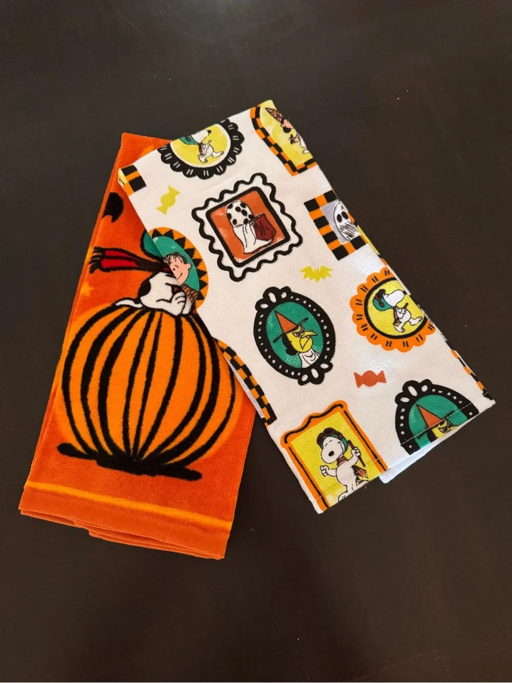 Peanuts Snoopy Halloween Kitchen Towels - Celebrating 60 Years